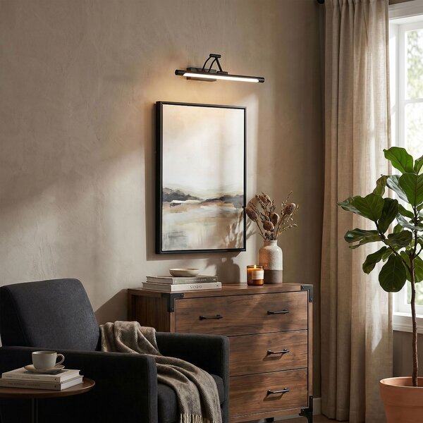 Aplică LED pentru baie SWE025-1W 42cm Black