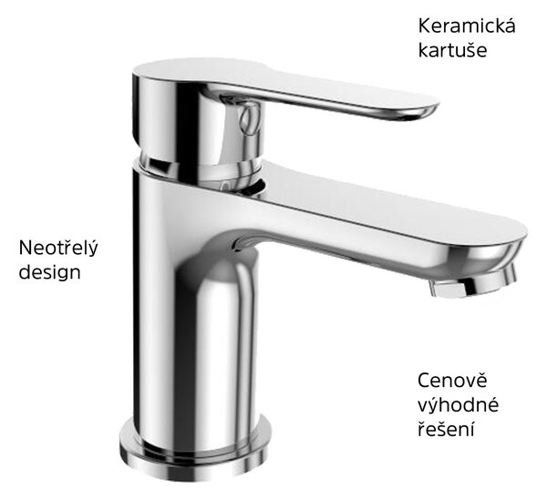 Mereo Mereo, baterie lavoar Zuna cu dus bideu, MER-CB10105Z