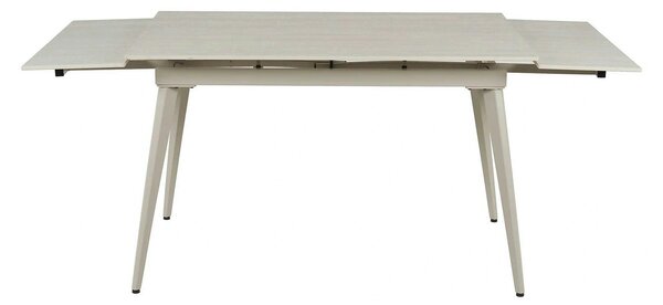 Masa extensibila REEF, grej cu efect de piatra travertin, ceramica/met
