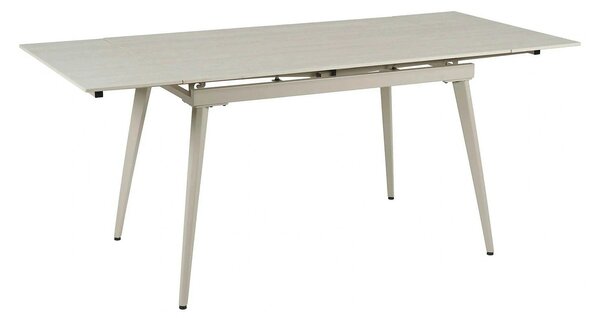 Masa extensibila REEF, grej cu efect de piatra travertin, ceramica/met