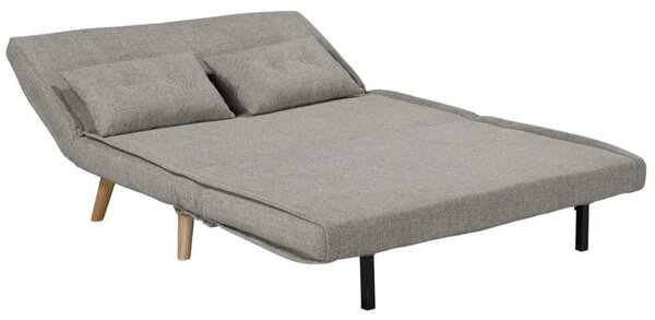 Canapea extensibila TEMPO XL, gri, stofa clasica, 140x95x77 cm