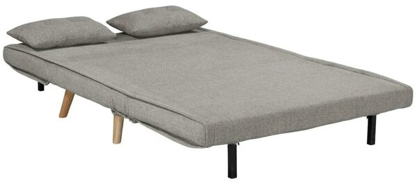 Canapea extensibila TEMPO XL, gri, stofa clasica, 140x95x77 cm