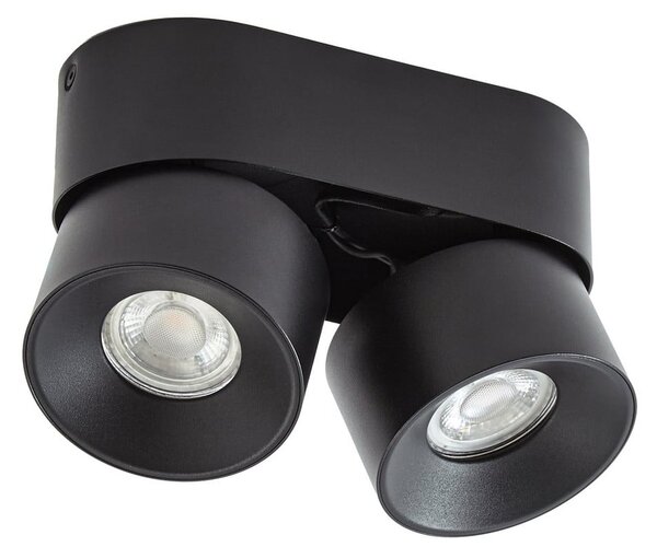 Plafoniere PRIOS, Rotari basic, reglabil, Negru, Camera de zi, Metal, Modern