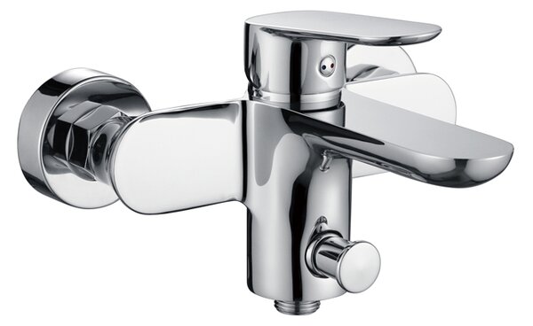 Mereo Mereo, Baterie de baie de perete, Viana, fără accesorii, 150 mm, crom, MER-CBE90103