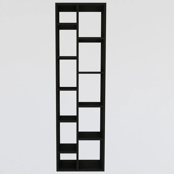 Biblioteca modern Tomy culoare antracit 150 cm