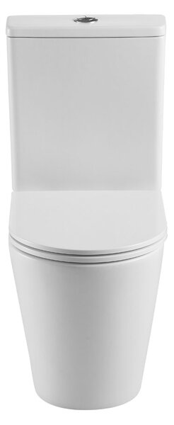 Mereo Mereo, WC combi, deșeuri vario, cu glugă, Smart Flush RIMLESS, ceramică, incl. scaune, MER-VSD91T1
