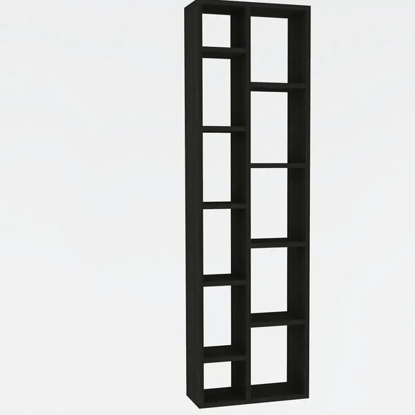 Biblioteca modern Tomy culoare antracit 150 cm