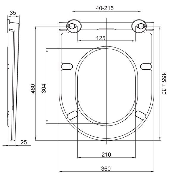 Mereo Mereo, WC montat pe perete cu glugă, Smart Flush RIMLESS, ceramică, incl. scaune, MER-VSD85T1