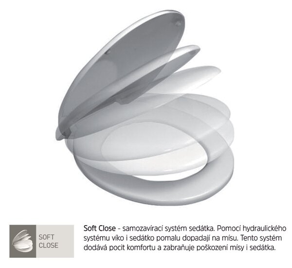 Mereo Mereo, WC suspendat, FĂRĂ BORDE, 530x355x360, ceramică, incl. scaune, MER-VSD81S2
