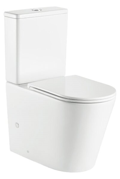 Mereo Mereo, WC combi, ridicat, deșeuri vario, cu glugă, Smart Flush RIMLESS, ceramică, incl. scaune, MER-VSD92T1