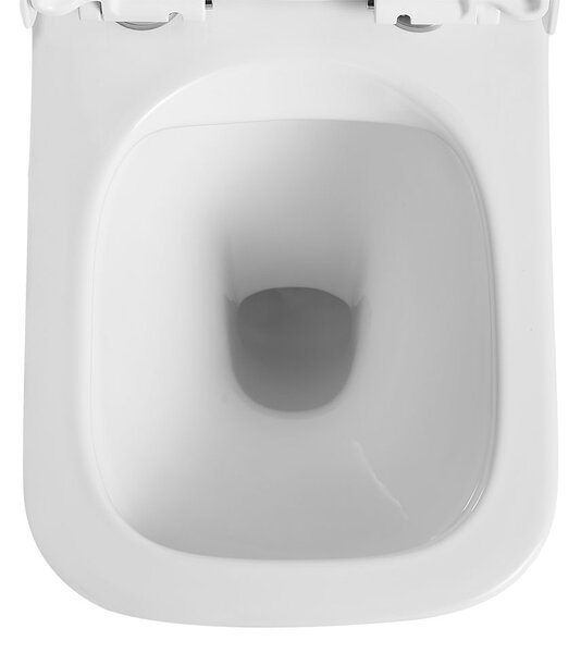 Mereo Mereo, WC suspendat cu glugă, FĂRĂ BORDA, 490x340x350, ceramică, incl. scaune, MER-VSD83S