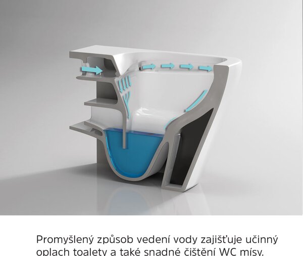 Mereo Mereo, WC suspendat, FĂRĂ BORDE, 530x355x360, ceramică, incl. scaune, MER-VSD81S2