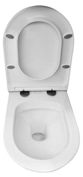 Mereo Mereo, WC suspendat, FĂRĂ BORDE, 530x355x360, ceramică, incl. scaune, MER-VSD81S2