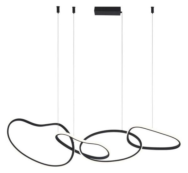 ITALUX PND-22412-S4-BK - Lustră LED suspendată pe cablu FONTE, 60W/230V, negru