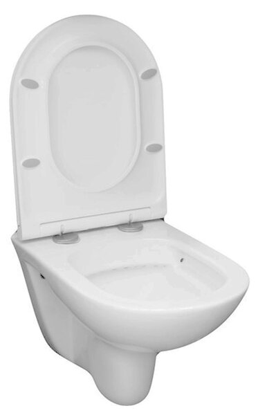 Mereo Mereo, WC suspendat, FĂRĂ BORDE, 530x355x360, ceramică, incl. scaune, MER-VSD81S2