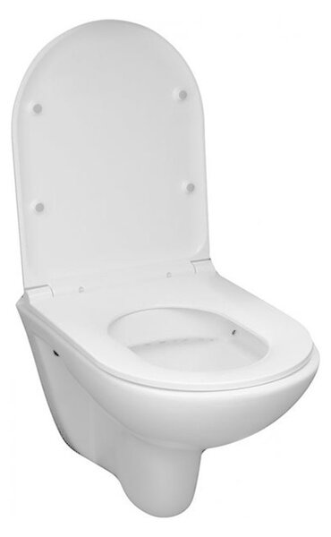 Mereo Mereo, WC suspendat, FĂRĂ BORDE, 530x355x360, ceramică, incl. scaune, MER-VSD81S2