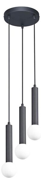 ITALUX PND-33574-3-BK - Lustră suspendată pe cablu FILANO, 3xG9/5W/230V, neagră
