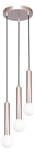 ITALUX PND-33574-3-CF - Lustră suspendată pe cablu FILANO 3xG9/5W/230V aur roz