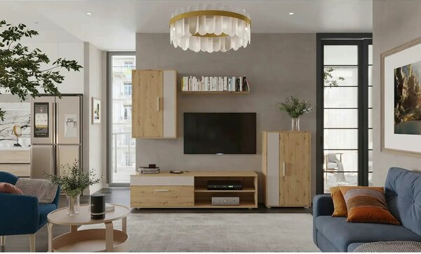 Mobilier living BENSON, stejar artisan/casmir, PAL