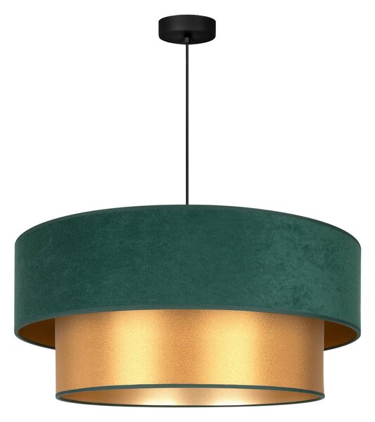Lustră Pendul Duolla, Dorina, Verde, dormitor, Țesătură / Textil, Viața tânără