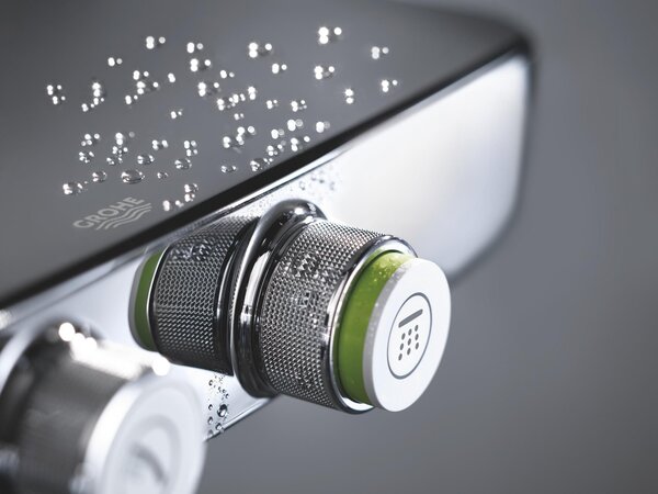 Grohe Euphoria set de duș perete cu termostat cu duș de ploaie crom 26509000