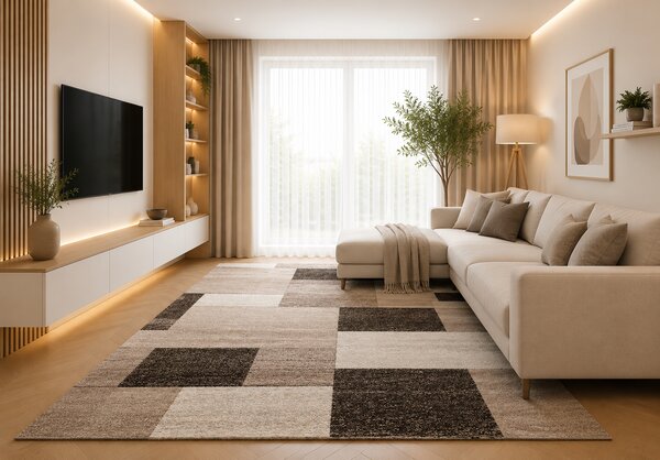 Covor Modern, Mira 24143, Bej Maro, Dreptunghiular, Diverse Dimensiuni