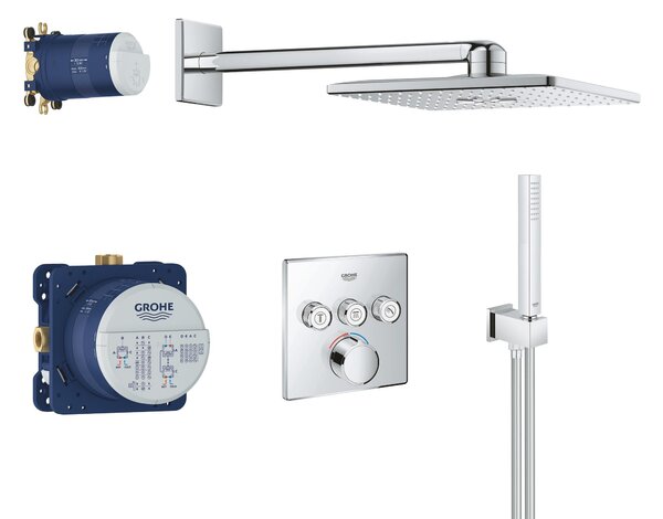Grohe SmartControl set de duș ascuns cu duș de ploaie StarLight Chrome 34712000