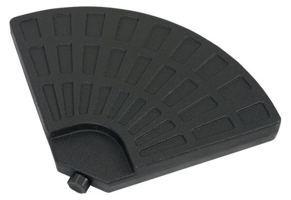 Bază din 4 piese pentru umbrelă de soare 50 x 50 cm, negru