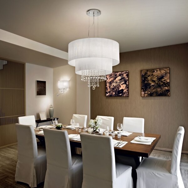 Lustră de cristal pe cablu Ideal Lux OPERA 10xE27/60W/230V