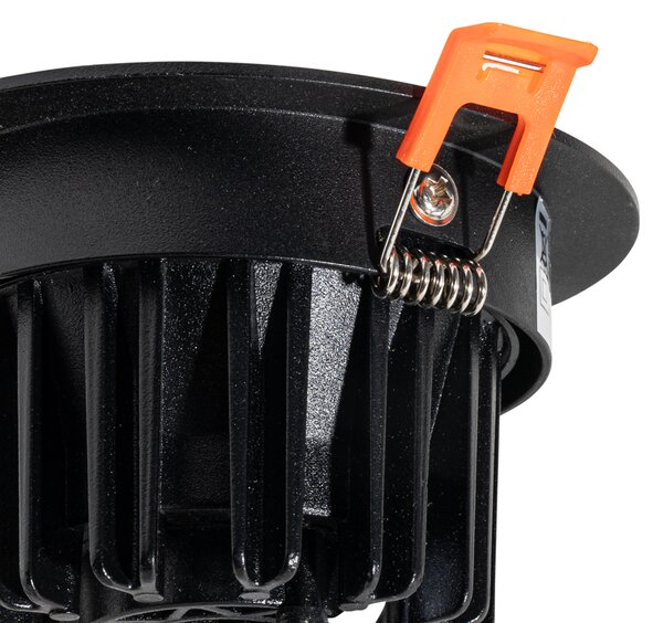 Spot încastrat negru 9,5 cm incl. LED 1015 lm Dimmable IP23 - Gaius