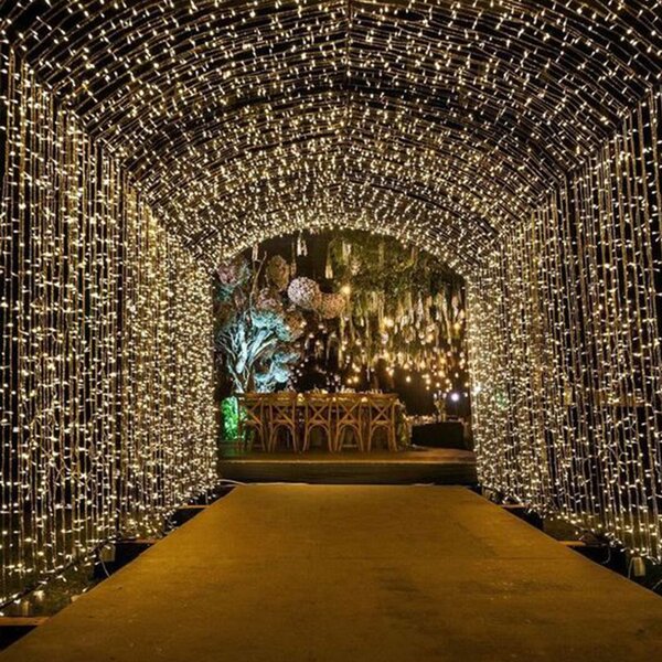 Perdea Luminoasa Profesionala 2M x 10M, 2000 leduri, Interconectabila