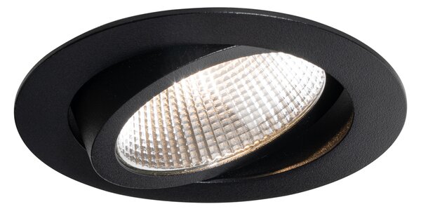 Spot încastrat negru 9,5 cm incl. LED 1015 lm Dimmable IP23 - Gaius