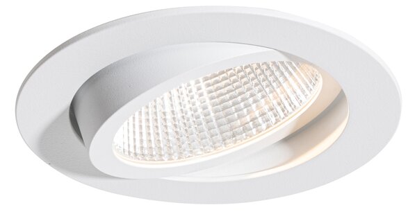 Spot încastrat alb 9,5 cm incl. LED 1015 lm Dimmabil IP65 - Gaius