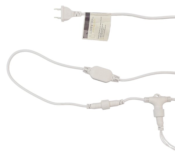 Perdea Luminoasa Profesionala 2M x 10M, 2000 leduri Interconectabila, ALBA, lumina rece