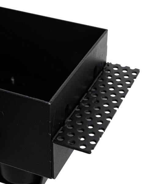 Set de 6 spoturi incastrate negre GU10 70mm fara rama - Oneon