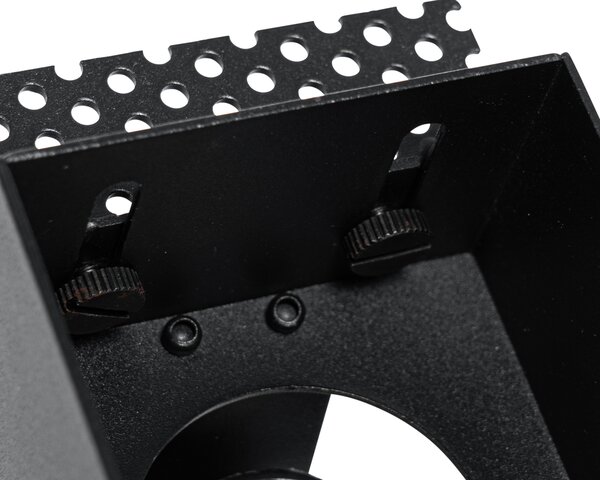 Set de 6 spoturi incastrate negre GU10 50mm fara rama - Oneon