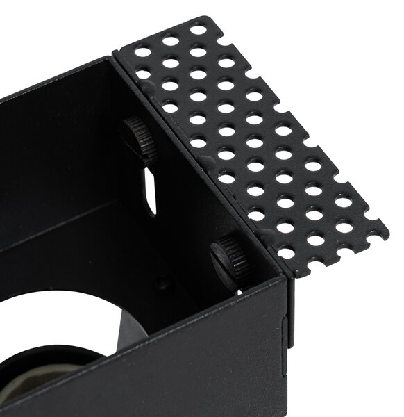 Set de 6 spoturi incastrate negre GU10 50mm fara rama - Oneon
