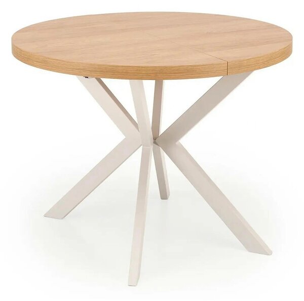 Masa extensibila PERONI, stejar/casmir, PAL laminat/otel, 100/250x100x