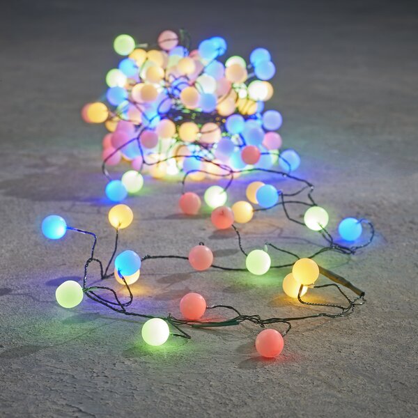 Ghirlandă luminoasă de Crăciun verde cu 140 LED-uri multicolore 3,5 m IP44 - Dasher
