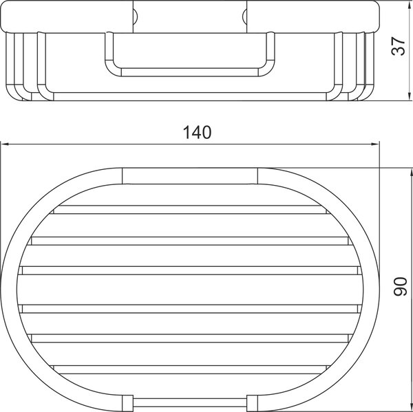 Novaservis - Sapuniera Metalia Wire program crom, 6048.0