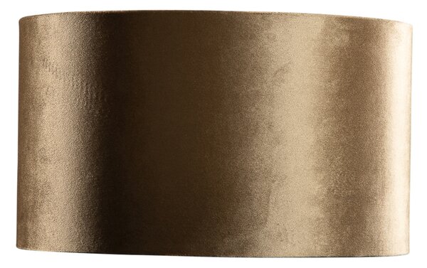 Abajur din catifea bronz cu interior auriu 35/35/20