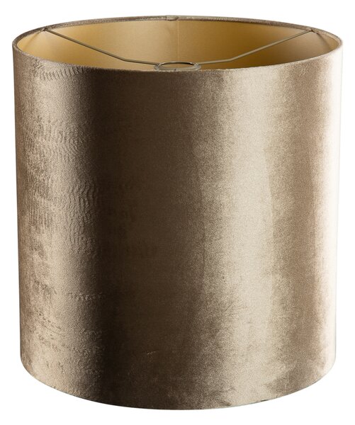 Abajur din catifea bronz cu interior auriu 40/40/40