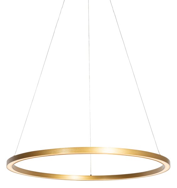 Lampă suspendată aurie 80 cm cu LED inclus 3 trepte de diminuare - Girello
