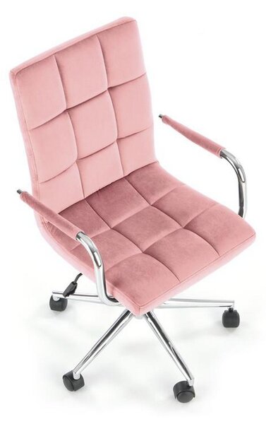 Scaun birou Gonzo 4, roz, 60x53x93/105 cm