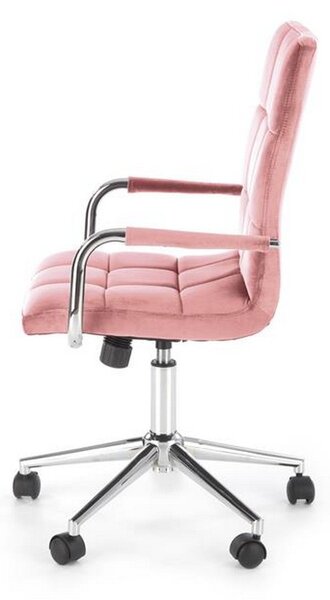 Scaun birou Gonzo 4, roz, 60x53x93/105 cm