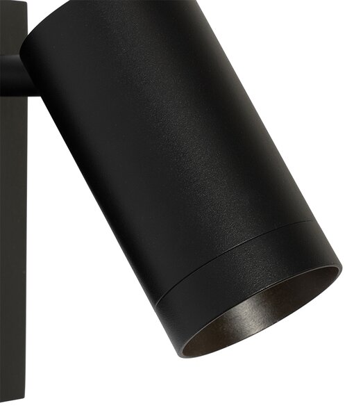 Lampă de perete inteligentă neagră reglabilă cu întrerupător, inclusiv Wifi GU10 50mm - Jeana Luxe
