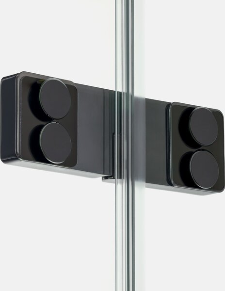 New Trendy Eventa Black Chrome cabină de duș 120x90 cm dreptunghiular negru luciu/sticlă transparentă EXK-6214