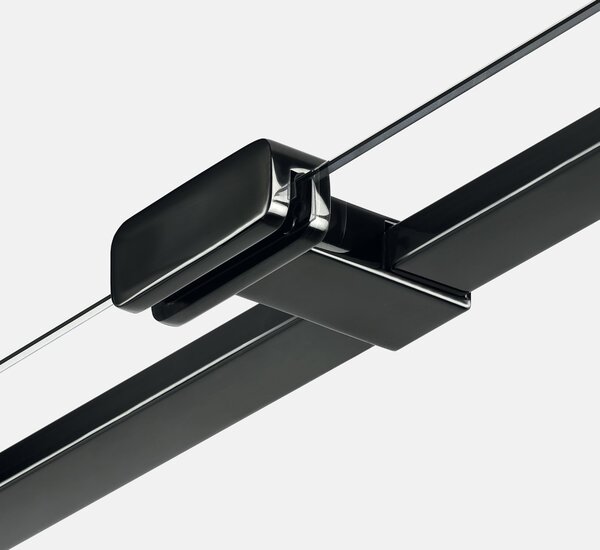 New Trendy Eventa Black Chrome cabină de duș 120x90 cm dreptunghiular negru luciu/sticlă transparentă EXK-6214