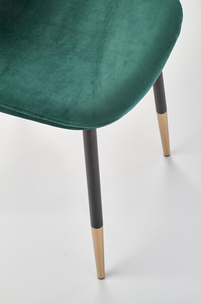 Scaun tapitat K379, verde, 45x48x88 cm