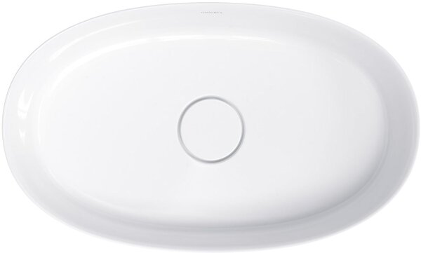Omnires Neo M+ lavoar 60x36 cm ovale de blat alb luciu NEOUNBP